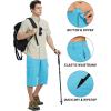 imageTACVASEN Mens Capri Pants Cargo Long Shorts Quick Dry Lightweight 34 Pants Below Knee Summer Hiking WorkIce Blue
