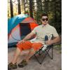 imageTACVASEN Mens Capri Pants Cargo Long Shorts Quick Dry Lightweight 34 Pants Below Knee Summer Hiking WorkOrange