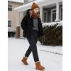imageTACVASEN Womens Fleece Lined Sweatpants Winter Thermal Sherpa Pants with Pockets High Waisted Warm Cotton Lounge CasualBlack