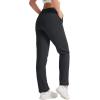 imageTACVASEN Womens Fleece Lined Sweatpants Winter Thermal Sherpa Pants with Pockets High Waisted Warm Cotton Lounge CasualBlack