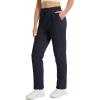 imageTACVASEN Womens Fleece Lined Sweatpants Winter Thermal Sherpa Pants with Pockets High Waisted Warm Cotton Lounge CasualBlack