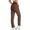 imageTACVASEN Womens Fleece Lined Sweatpants Winter Thermal Sherpa Pants with Pockets High Waisted Warm Cotton Lounge CasualBrown
