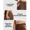 imageTACVASEN Womens Fleece Lined Sweatpants Winter Thermal Sherpa Pants with Pockets High Waisted Warm Cotton Lounge CasualBrown