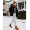 imageTACVASEN Womens Fleece Lined Sweatpants Winter Thermal Sherpa Pants with Pockets High Waisted Warm Cotton Lounge CasualLight Grey