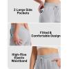 imageTACVASEN Womens Fleece Lined Sweatpants Winter Thermal Sherpa Pants with Pockets High Waisted Warm Cotton Lounge CasualLight Grey