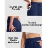 imageTACVASEN Womens Fleece Lined Sweatpants Winter Thermal Sherpa Pants with Pockets High Waisted Warm Cotton Lounge CasualNavy