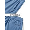 imageTACVASEN Jogger Pants for Women Quick Dry Cargo Hiking Travel Sweatpants with Drawstring Casual Outdoor Pants Blue Grey