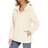 imageTACVASEN Womens Fuzzy Fleece Hoodies Warm Sherpa Jakcets Casual Hooded Shirts
