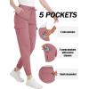 imageTACVASEN Womens Hiking Pants Elastic Cuffs Lounge Sweatpants Quick Dry Grey Pink S