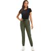 imageTACVASEN Womens Hiking Pants Quick Dry Training Sweatpants with Pockets Army Green L