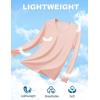 imageTACVASEN Womens Long Sleeve V Neck Workout Tops UPF 50 Sun Protection Quick Dry Lightweight Hiking Running TShirtsApricot