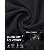 imageTACVASEN Womens Long Sleeve V Neck Workout Tops UPF 50 Sun Protection Quick Dry Lightweight Hiking Running TShirtsBlack