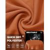 imageTACVASEN Womens Long Sleeve V Neck Workout Tops UPF 50 Sun Protection Quick Dry Lightweight Hiking Running TShirtsDark Orange
