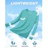 imageTACVASEN Womens Long Sleeve V Neck Workout Tops UPF 50 Sun Protection Quick Dry Lightweight Hiking Running TShirtsGray Green