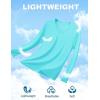 imageTACVASEN Womens Long Sleeve V Neck Workout Tops UPF 50 Sun Protection Quick Dry Lightweight Hiking Running TShirtsLake Blue