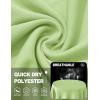 imageTACVASEN Womens Long Sleeve V Neck Workout Tops UPF 50 Sun Protection Quick Dry Lightweight Hiking Running TShirtsLight Green