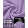 imageTACVASEN Womens Long Sleeve V Neck Workout Tops UPF 50 Sun Protection Quick Dry Lightweight Hiking Running TShirtsLight Purple
