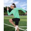 imageTACVASEN Womens Long Sleeve V Neck Workout Tops UPF 50 Sun Protection Quick Dry Lightweight Hiking Running TShirtsMint Green