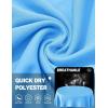 imageTACVASEN Womens Long Sleeve V Neck Workout Tops UPF 50 Sun Protection Quick Dry Lightweight Hiking Running TShirtsWaterfall Blue