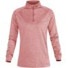 imageTACVASEN Womens Sweatshirt Gym Workout Sports Shirts Cycling Pullovers 14 Zip Up Pink 2XL