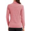 imageTACVASEN Womens Sweatshirt Gym Workout Sports Shirts Cycling Pullovers 14 Zip Up Pink 2XL