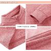 imageTACVASEN Womens Sweatshirt Gym Workout Sports Shirts Cycling Pullovers 14 Zip Up Pink 2XL