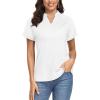 imageTACVASEN VNeck Shirts for Women Quick Dry UV Protection Sun Summer Golf Tops