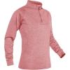 imageTACVASEN Womens Sweatshirt Gym Workout Sports Shirts Cycling Pullovers 14 Zip Up Pink 2XL
