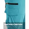 imageTACVASEN Mens Capri Pants Quick Dry Cargo Hiking Water Resistant Work Summer Long Shorts Below KneeLake Blue