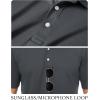 imageTACVASEN Mens Golf Shirt Dry Fit Mens Polo Shirts Short Sleeve Performance Golf Polos for Men with Collar Work Shirts05dark Grey