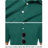 imageTACVASEN Mens Golf Shirt Dry Fit Mens Polo Shirts Short Sleeve Performance Golf Polos for Men with Collar Work Shirts08emerald Green