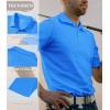 imageTACVASEN Mens Golf Shirt Dry Fit Mens Polo Shirts Short Sleeve Performance Golf Polos for Men with Collar Work Shirts11azure