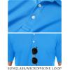 imageTACVASEN Mens Golf Shirt Dry Fit Mens Polo Shirts Short Sleeve Performance Golf Polos for Men with Collar Work Shirts11azure