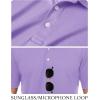 imageTACVASEN Mens Golf Shirt Dry Fit Mens Polo Shirts Short Sleeve Performance Golf Polos for Men with Collar Work Shirts15light Purple
