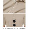 imageTACVASEN Mens Golf Shirt Dry Fit Mens Polo Shirts Short Sleeve Performance Golf Polos for Men with Collar Work Shirts20khaki