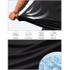 imageTACVASEN Mens Short Sleeve Swim Top UPF 50 Sun Protection TShirt Crew Neck Moisture Wicking Gym Shirts01black