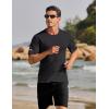 imageTACVASEN Mens Short Sleeve Swim Top UPF 50 Sun Protection TShirt Crew Neck Moisture Wicking Gym Shirts01black