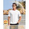imageTACVASEN Mens Short Sleeve Swim Top UPF 50 Sun Protection TShirt Crew Neck Moisture Wicking Gym Shirts02white
