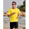 imageTACVASEN Mens Short Sleeve Swim Top UPF 50 Sun Protection TShirt Crew Neck Moisture Wicking Gym Shirts03yellow