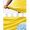 imageTACVASEN Mens Short Sleeve Swim Top UPF 50 Sun Protection TShirt Crew Neck Moisture Wicking Gym Shirts03yellow