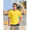 imageTACVASEN Mens Short Sleeve Swim Top UPF 50 Sun Protection TShirt Crew Neck Moisture Wicking Gym Shirts03yellow