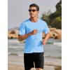 imageTACVASEN Mens Short Sleeve Swim Top UPF 50 Sun Protection TShirt Crew Neck Moisture Wicking Gym Shirts06skyblue
