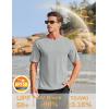 imageTACVASEN Mens Short Sleeve Swim Top UPF 50 Sun Protection TShirt Crew Neck Moisture Wicking Gym Shirts07lightgrey