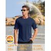 imageTACVASEN Mens Short Sleeve Swim Top UPF 50 Sun Protection TShirt Crew Neck Moisture Wicking Gym Shirts08navy