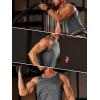 imageTACVASEN Mens Tank Tops Quick Dry Sleeveless Workout Muscle Shirt Athletic Bodybuilding Gym Performance Tee ShirtsDark Grey