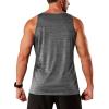 imageTACVASEN Mens Tank Tops Quick Dry Sleeveless Workout Muscle Shirt Athletic Bodybuilding Gym Performance Tee ShirtsDark Grey