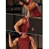 imageTACVASEN Mens Tank Tops Quick Dry Sleeveless Workout Muscle Shirt Athletic Bodybuilding Gym Performance Tee ShirtsDark Orange