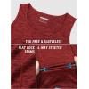imageTACVASEN Mens Tank Tops Quick Dry Sleeveless Workout Muscle Shirt Athletic Bodybuilding Gym Performance Tee ShirtsDark Orange