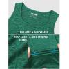 imageTACVASEN Mens Tank Tops Quick Dry Sleeveless Workout Muscle Shirt Athletic Bodybuilding Gym Performance Tee ShirtsEmerald Green