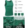 imageTACVASEN Mens Tank Tops Quick Dry Sleeveless Workout Muscle Shirt Athletic Bodybuilding Gym Performance Tee ShirtsEmerald Green